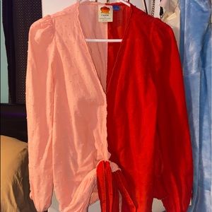 Anthropologie Tie Top